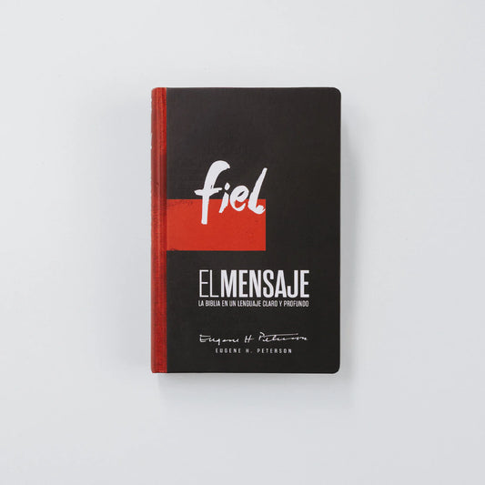 Biblia El Mensaje Fiel, Tapa dura, Cruz Roja