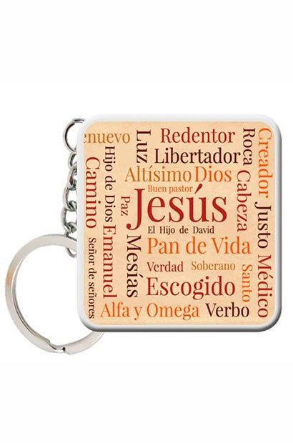 Llavero Lg Cuadrado  - Jesus  - Lucianos