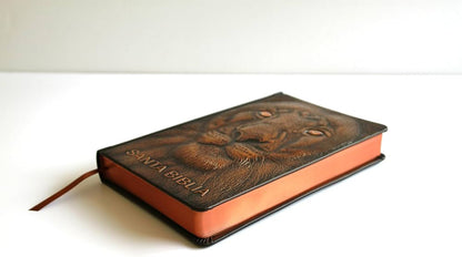 Biblia, Letra grande, León de Judá Edición Especial Bronce, (Negro/Marrón), Reina Valera 1960
