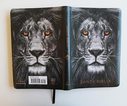 Biblia Letra Grande Tamaño Manual, Símil Piel León de Juda, RVR1960