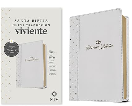 Biblia Manual, Letra Grande Filamente, Color Blanco, NTV