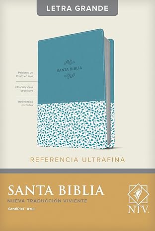 Biblia Edición Ultrafina, Letra Grande Azul Claro - NTV