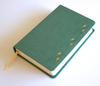 Biblia, Biblia Letra Grande, Simil Piel, Color Verde Con Pajaros, Version Cantos Pintados, RVR1960
