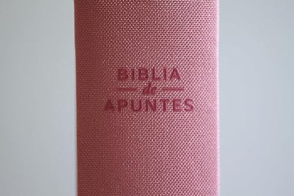 Biblia de Apuntes, (Piel Imitación), Tapa dura, Rosada con Flores, RVR1960