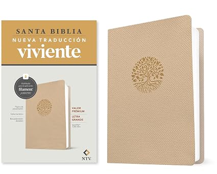 Biblia NTV Beige Letra Grande, Valor Premium Filament