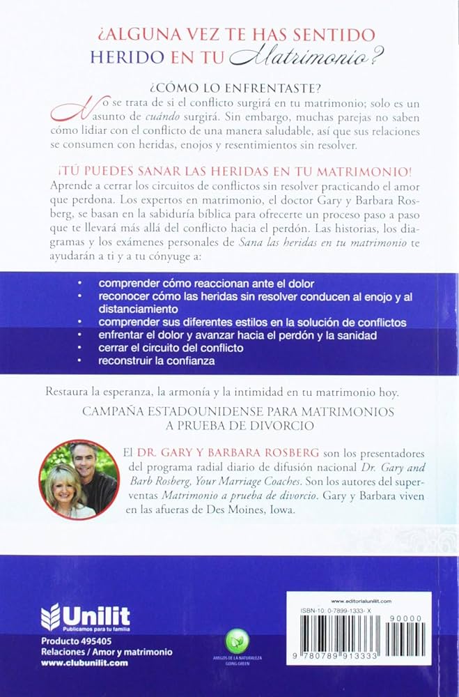 Libro Sana Las Heridas En Tu Matrimonio -  Gary Rosberg