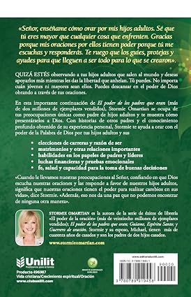 Libro El Poder De La Oración Por Tus Hijos Adultos, Stormie Omartian