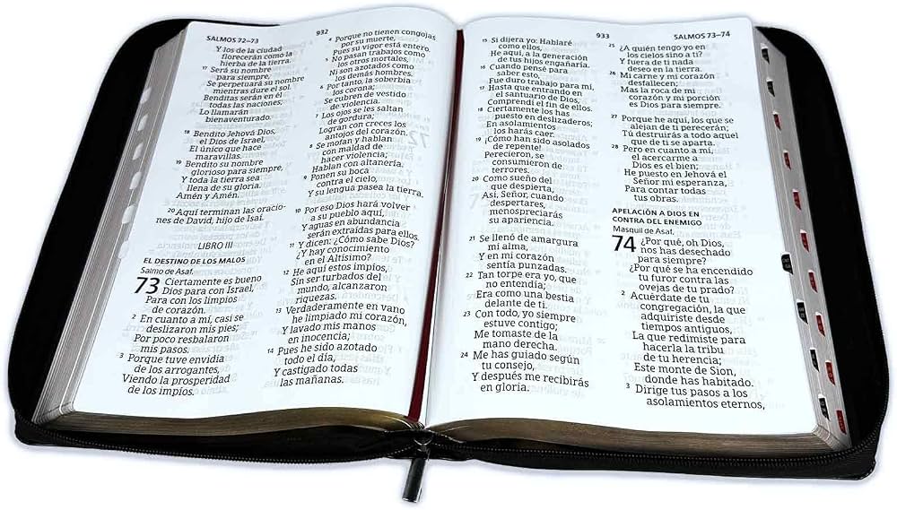 Biblia Letra Súper Gigante Con Cierre, Imitación Piel Negro Con Índice - RVR1960