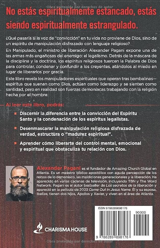 Libro, Manipulado: 10 rasgos tóxicos del Legalismo - Alexander Pagani
