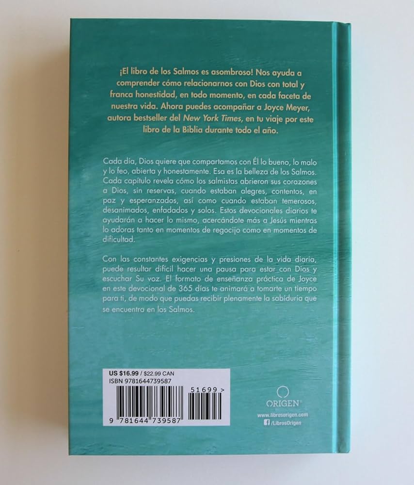 Libro, Devocionales Diarios De los Salmos, 365 Reflexiones Para Toda La Vida,
