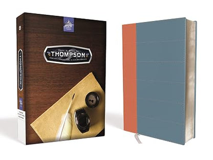 Santa Biblia Thompson Azul/Marrón Edición Especial Para Estudio - Rvr 1960