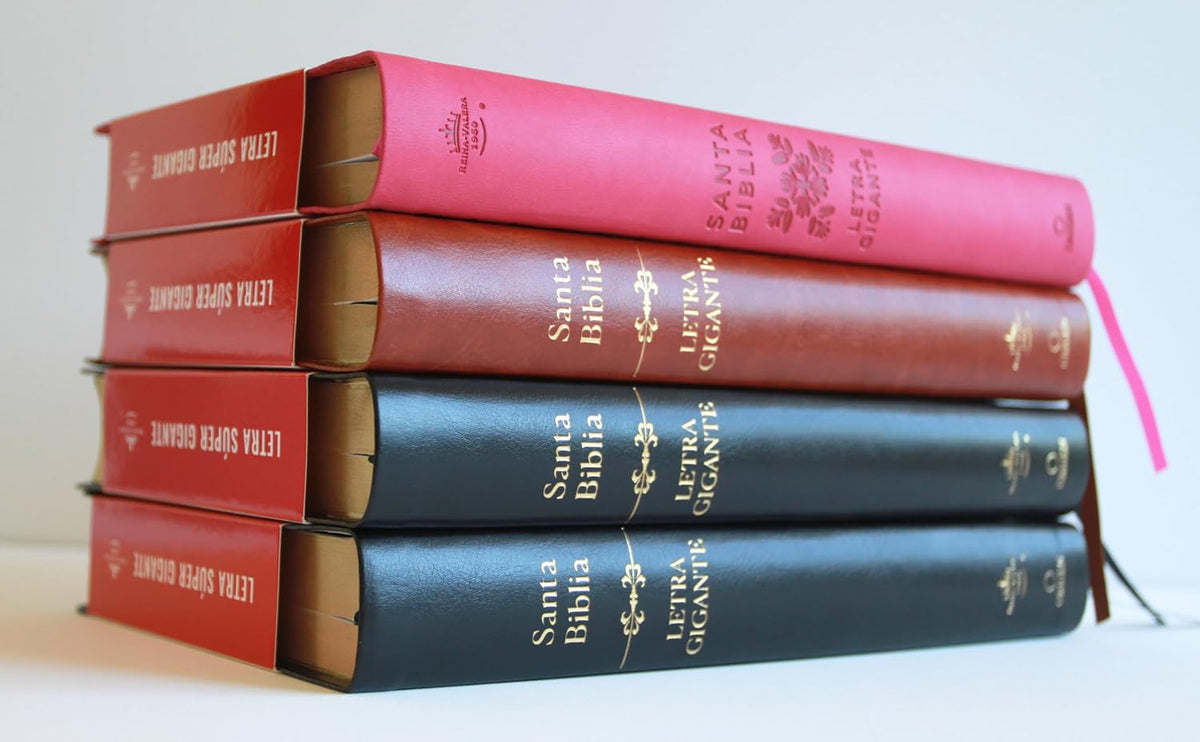 Biblia, Biblia Reina Valera, Letra Super Gigante, Simil Piel, Marron, RVC