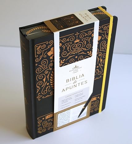 Biblia de apuntes, Negro y oro (Edición cantos pintados), RVR1960