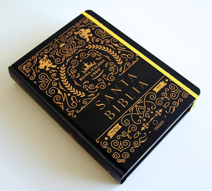 Biblia de apuntes, Negro y oro (Edición cantos pintados), RVR1960