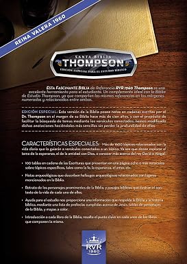Santa Biblia Thompson Azul/Marrón Edición Especial Para Estudio - Rvr 1960