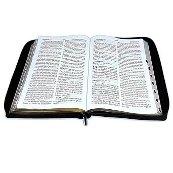 Biblia Letra Súper Gigante Con Cierre, Imitación Piel Negro Con Índice - RVR1960