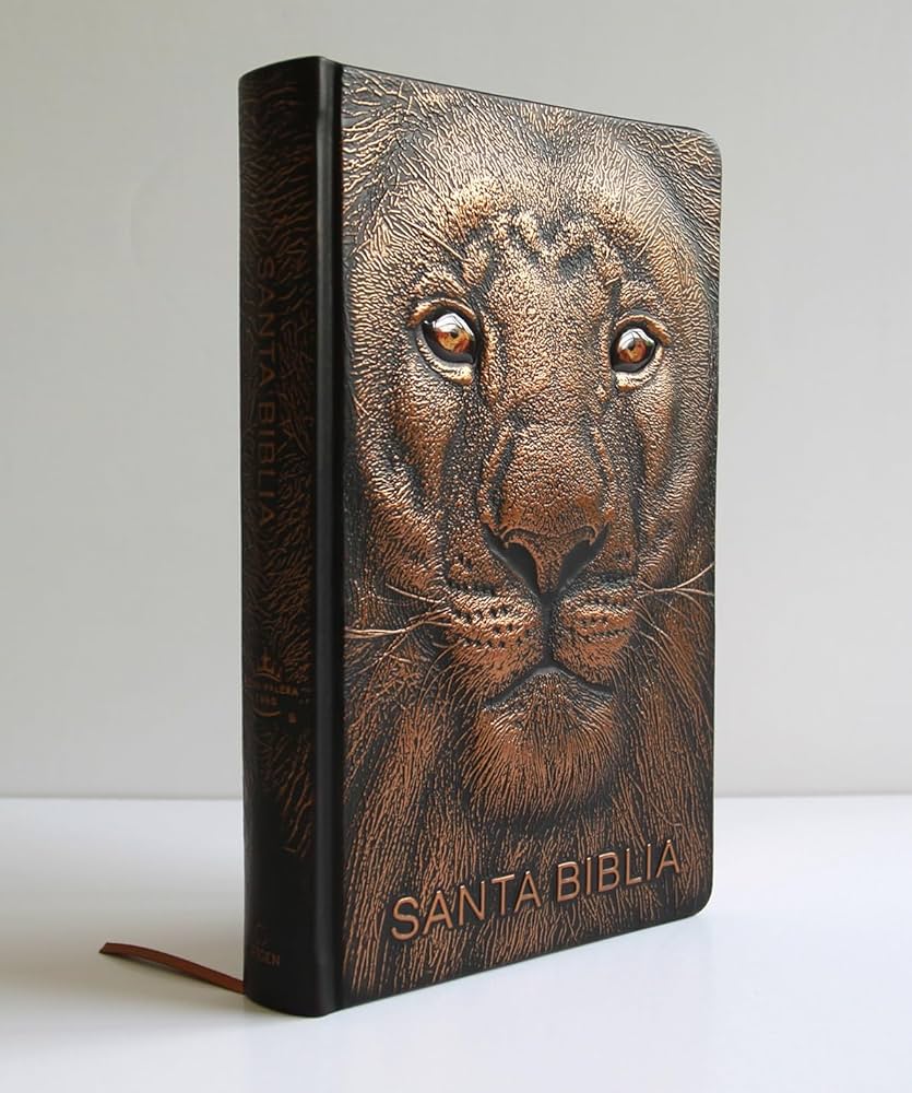 Biblia, Letra grande, León de Judá Edición Especial Bronce, (Negro/Marrón), Reina Valera 1960