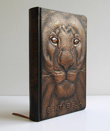 Biblia, Letra grande, León de Judá Edición Especial Bronce, (Negro/Marrón), Reina Valera 1960