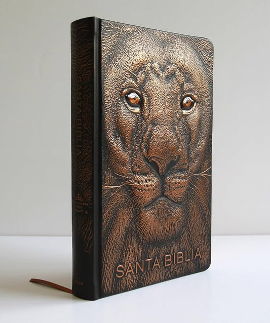 Biblia, Letra grande, León de Judá Edición Especial Bronce, (Negro/Marrón), Reina Valera 1960