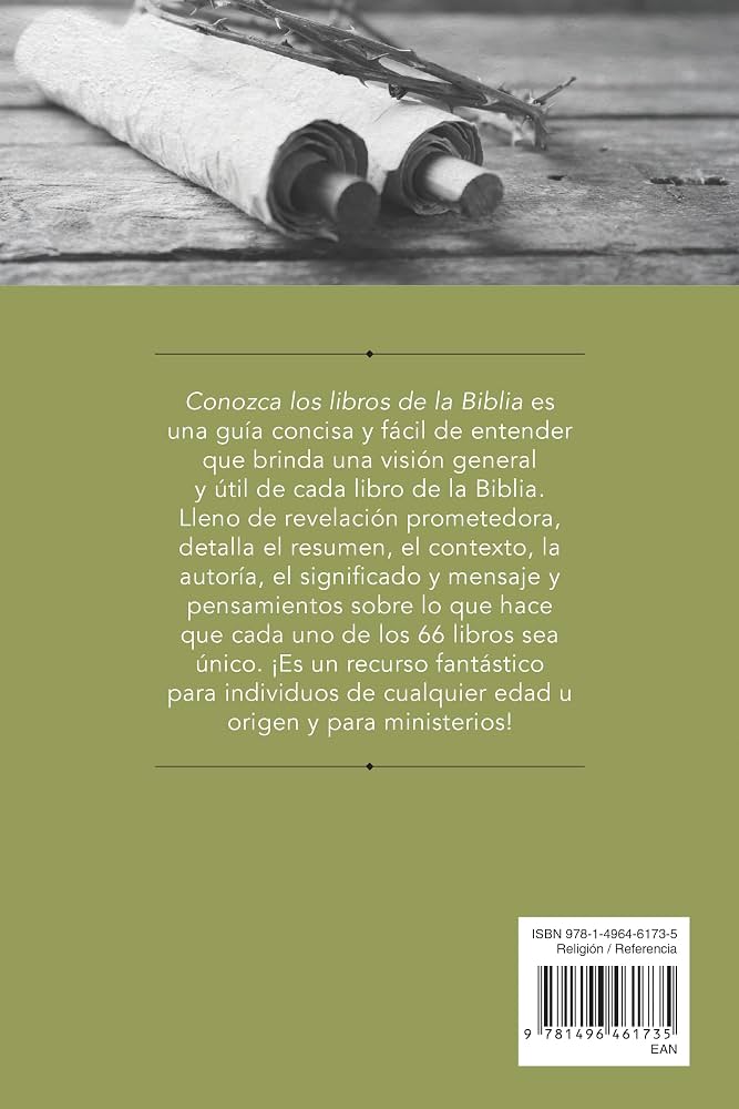 Libro Conozca Los Libros De La Biblia: Introducciones A Los 66 Libros De La Biblia
