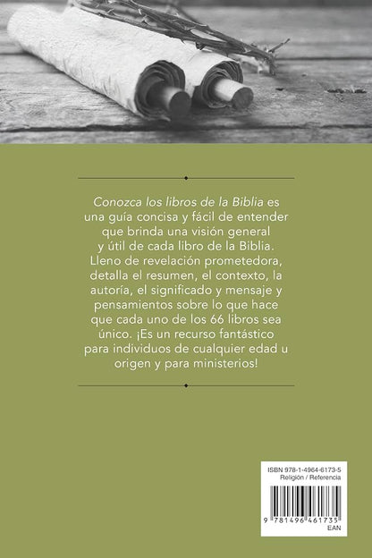 Libro Conozca Los Libros De La Biblia: Introducciones A Los 66 Libros De La Biblia