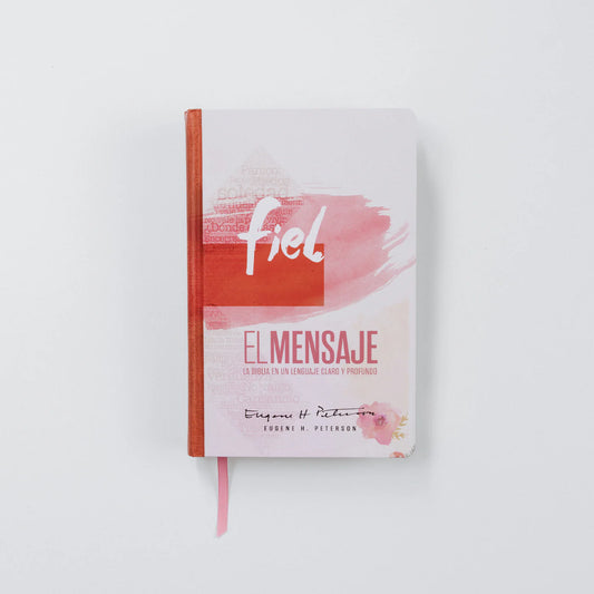 Biblia El Mensaje Fiel, Tapa dura, Cruz Rosa