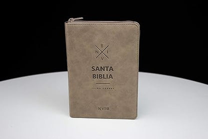 Biblia Letra Grande, Marrón Con Cierre Tamaño Mediano - Nvi