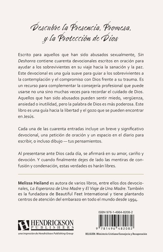 Libro Sin Deshonra -  Melissa Heiland