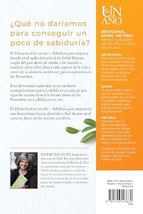 Libro Sabiduría Para Mujeres: 365 Devocionales Del Libro De Proverbios - Debbi Bryson