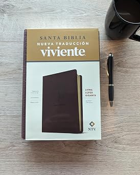 Santa Biblia Ntv Café Oscuro, Letra Súper Gigante