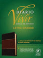 Biblia De Estudio Del Diario Vivir, Letra Grande, Cafe / Cafe Claro, Ntv