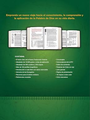Biblia De Estudio Del Diario Vivir, Letra Grande, Ntv
