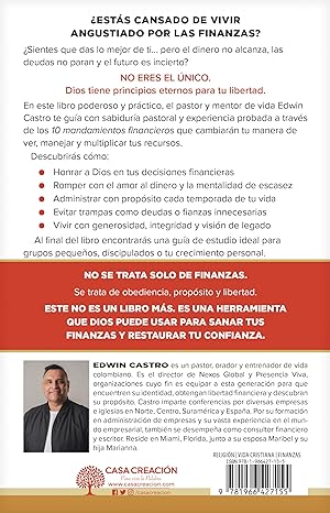 Libro 10 Mandamientos Financieros, Principios eternos para alcanzar estabilidad y propósito con tus recursos - Edwin Castro