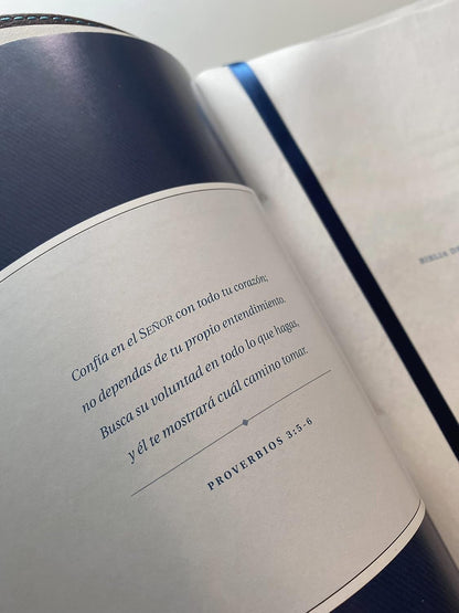 Biblia De Estudio Swindoll, Azul/Café - Ntv