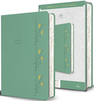 Biblia, Biblia Letra Grande, Simil Piel, Color Verde Con Pajaros, Version Cantos Pintados, RVR1960