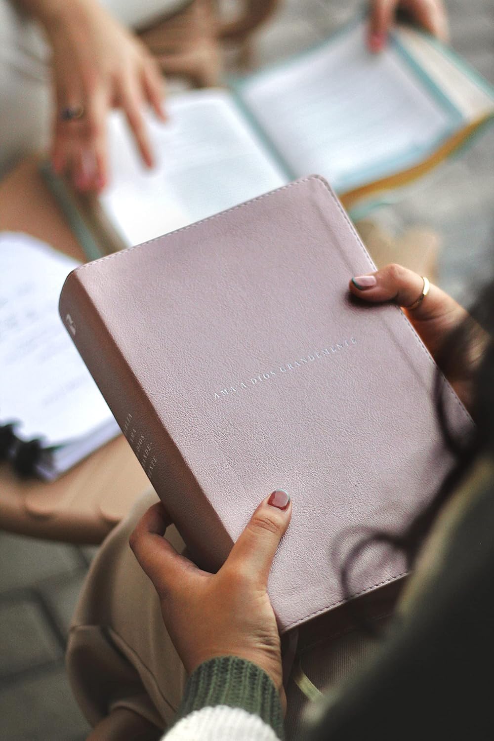 Biblia Ama A Dios Grandemente, Oro Rosa, Nbla