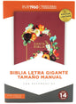 Biblia para Mujeres Letra Gigante, Tamano Manual. Con Cierre e Índice, Símil Piel, Granada Con Flores, RVR 1960