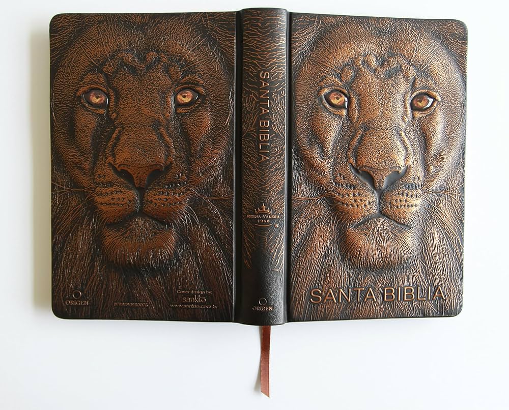 Biblia, Letra grande, León de Judá Edición Especial Bronce, (Negro/Marrón), Reina Valera 1960