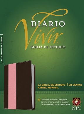 Biblia De Estudio Del Diario Vivir Negro/Rosado Con Índice, Ntv