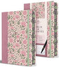 Biblia de Apuntes, (Piel Imitación), Tapa dura, Rosada con Flores, RVR1960