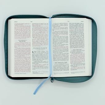 Biblia Letra Grande, Azul Con Cierre Tamaño Mediano - Nvi