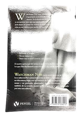 Libro Carácter Del Obrero De Dios - Watchman Nee