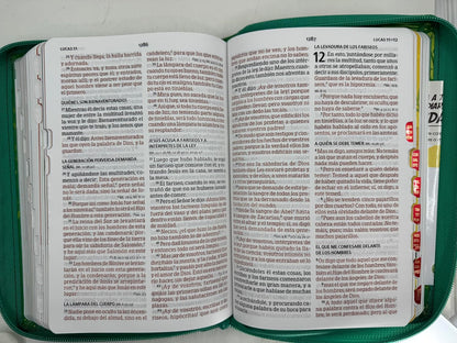 Biblia Interactiva Para Niños Letra Grande, Verde, RVR1960