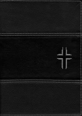 Biblia De Estudio Del Diario Vivir, Letra Grande, SentiPiel, Negro/Ónice, Índice, Letra RojaNegra, Ntv