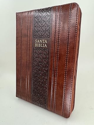 Biblia Letra Gigante Tamaño Manual, Con Índice y Cierre,  Edición Limitada, Caoba/Marrón, Simil Piel, RVR 1960