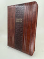Biblia Letra Gigante Tamaño Manual, Con Índice y Cierre,  Edición Limitada, Caoba/Marrón, Simil Piel, RVR 1960