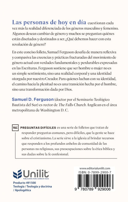Libro, Le Importa a Dios la Identidad de Genero - Samuel D. Ferguson