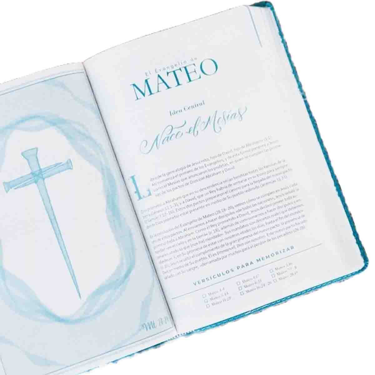 Biblia devocional Mujer Verdadera, Duotono Aqua,  NBLA