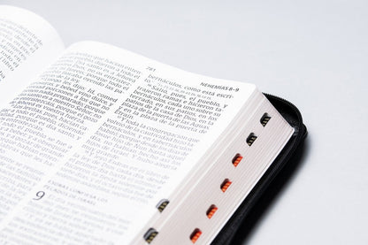 Biblia Letra Súper Gigante Con Cierre, Imitación Piel Negro Con Índice - RVR1960
