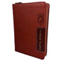 Biblia Letra Grande,  Manual con Cierre, Imitación Piel Café, con Índice, RVR 1960